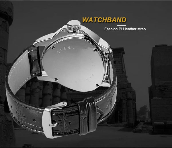 Leather Strap Automatic Mechanical Men