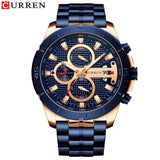 Luxury Brand Stainless Steel Wrist Watch Chronograph Army Military