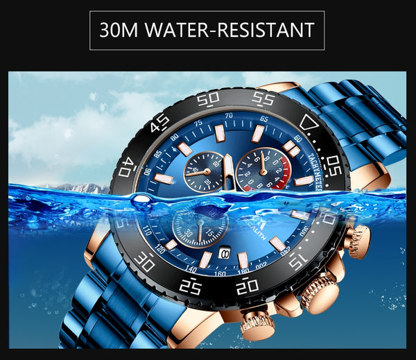 Waterproof Analogue Clock Waterproof Luminous Watch
