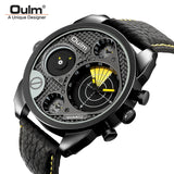 Oulm Men's Casual Sports Watches Unique Design