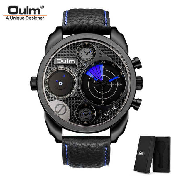 Oulm Men's Casual Sports Watches Unique Design
