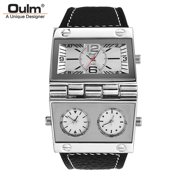 Oulm New Sports Watches Men Dual Display