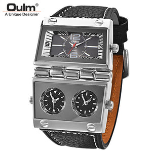 Oulm New Sports Watches Men Dual Display