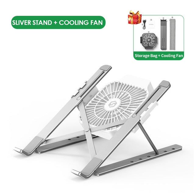 Foldable Desktop Laptop tablet Stand Cooling Fan Heat Dissipation For HP DELL MacBook Air Pro Stand Notebook Holder Cooler
