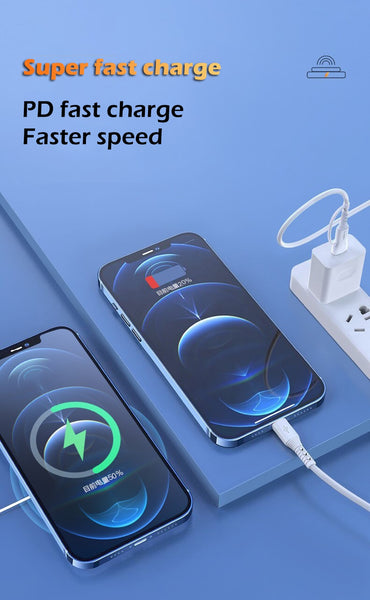 Magnetic Wireless Charger,15W Fast Charging Pad with USB-C 20W PD Adapter, Compatible with MagSafe Wireless Charger for iPhone 13/13 Mini/13Pro/13Pro max/iPhone 12/12 Mini/12Pr Pro Max mini X XR XS 8 Plus Quick Charger Accessories