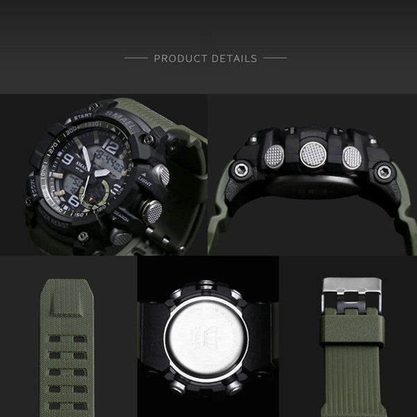 Military Watches Army Men's Wristwatch LED Quartz Watch