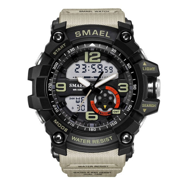 Military Watches Army Men's Wristwatch LED Quartz Watch