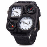 Big Dial Dual-Movement Sport Quartz Watch