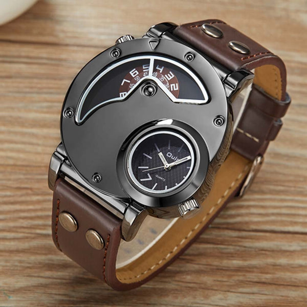 Luxury Watches Stainless Steel Leather Watch