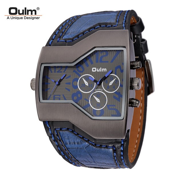Military Quartz Watch Unique Multiple Time Zone