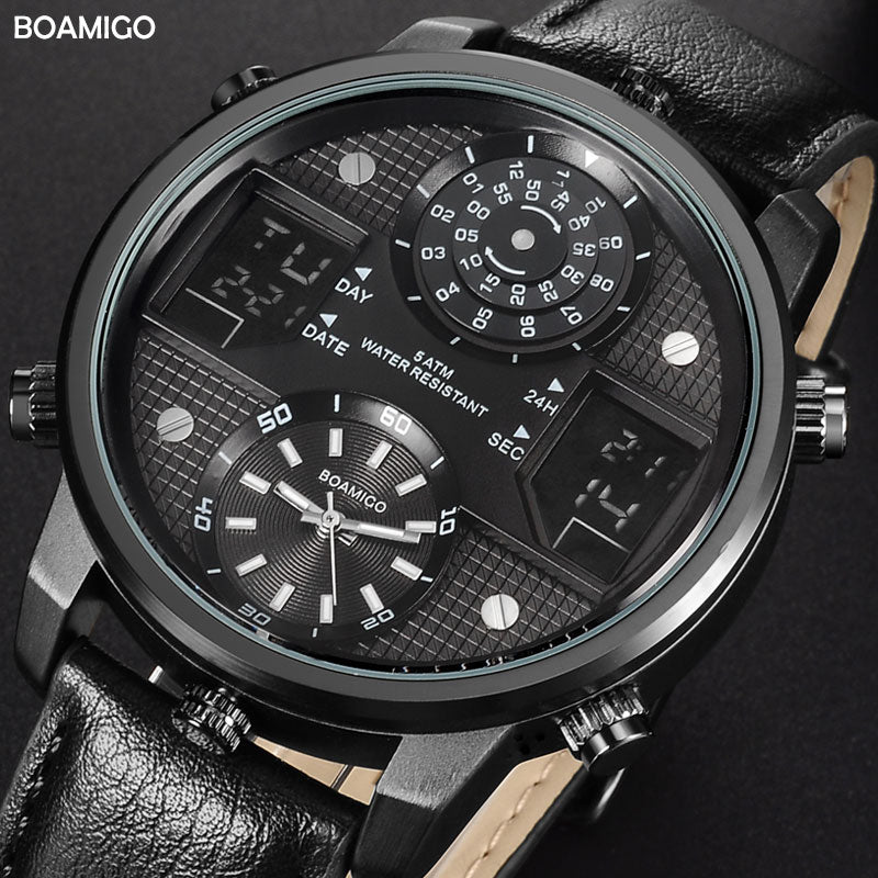 3 Time Zone Creative LED Digital Sports Watches
