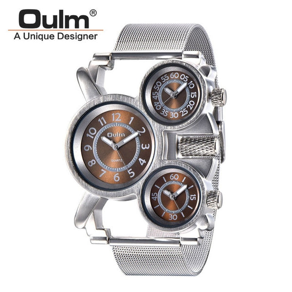 Military Outdoor Wrist Watch 3 Time Zone