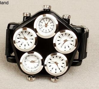 5 Time Zone Silicone Watches