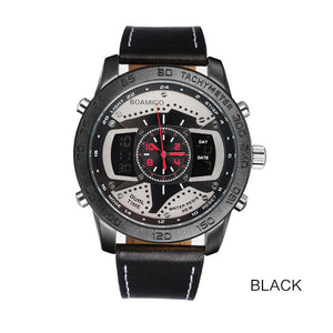 Sports Watches Quartz LED Digital Leather wristwatches