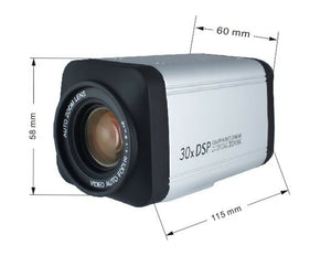 Original 1000TVL 30X Optical Zoom CCTV Analog Camera Auto Focus 30X Security Camera Box Charger