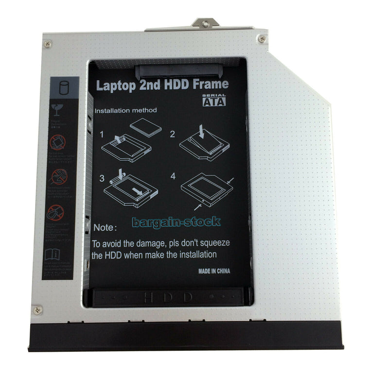 NEW With Bezel 2nd HDD Hard Drive Caddy For HP Compaq 6530b 6535b 6730b 6735b 6930p