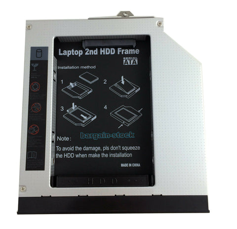 NEW With Bezel 2nd HDD Hard Drive Caddy For HP Compaq 6530b 6535b 6730b 6735b 6930p