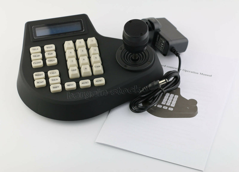 Original 2D PTZ Joystick Keyboard Controller For CCTV Speed PTZ Camera PELCO-D RS485 DVR Charger