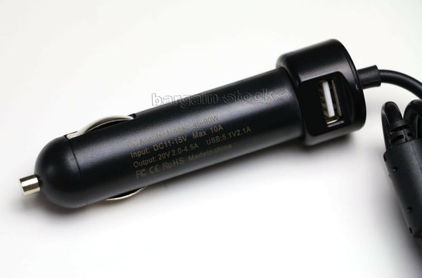 AUTO Car Charger Adapter Lenovo ThinkBook 14IIL 15IIL 20SL0016US 20SM0012US