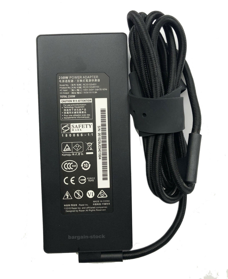 Genuine 230W AC Adapter Charger For Razer Blade 15 2018 GTX 1070 RC30-02480100