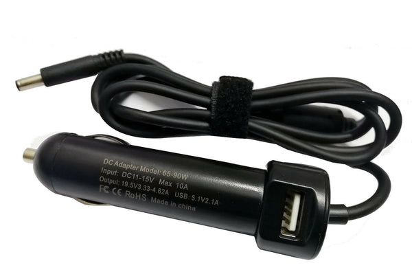NEW 65 Watt Laptop Car Charger Adapter For Dell Inspiron 15 5000 5552 5555 5558 5559