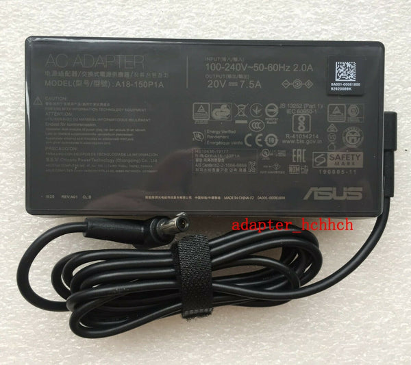 ASUS Charger Cord TUF Gaming F17 FX706II-AU025T A18-150P1A 150W Adapter