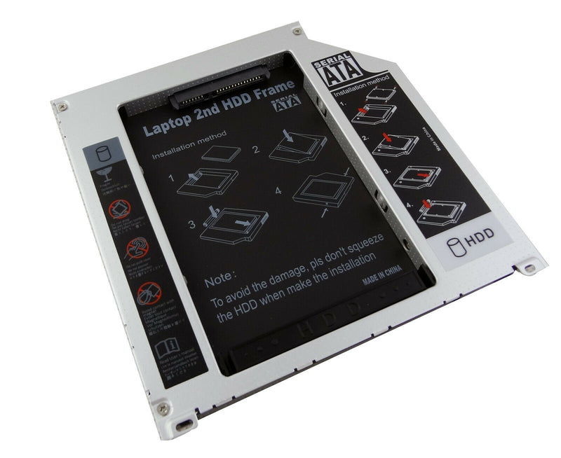 2nd Hard Drive HDD SSD Caddy For Apple Macbook Pro A1278 A1286 A1297 9.5mm SATA