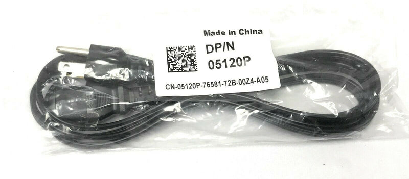 1 Dell 3 Prong 6' Universal Computer PC AC Power Cord Cable Monitor Cord 05120