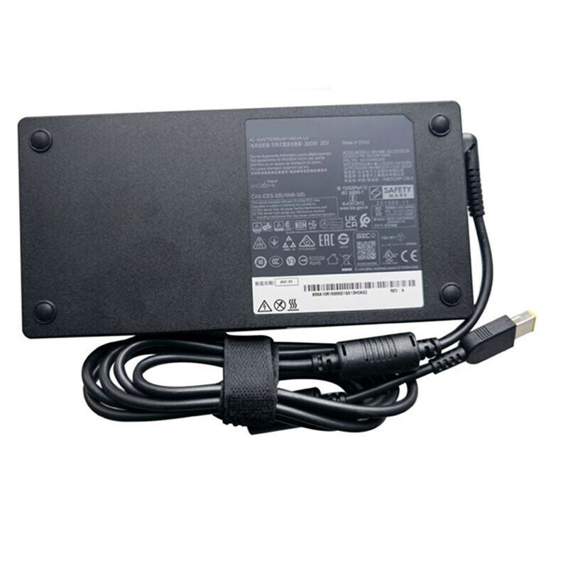 20V 15A 300W Slim AC Adapter Charger For Lenovo Legion 7 Gen 6 16" Gaming Laptop Charger