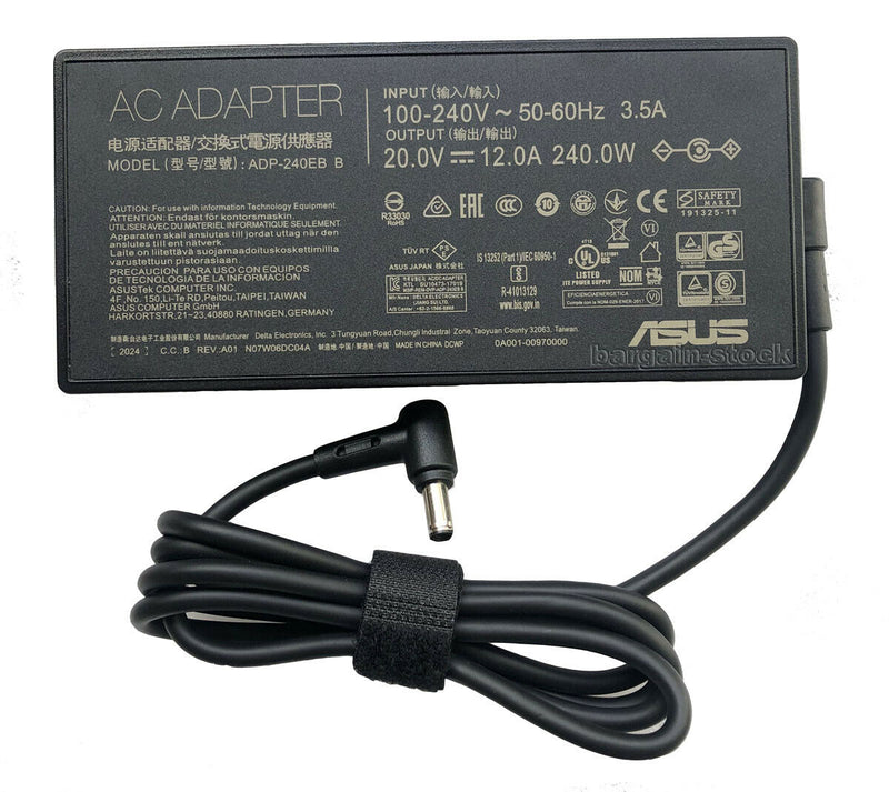 NEW 20V 12A 240W AC Power Adapter For ASUS ROG Strix 15 G533QR-HF004T G533QS-HF009T