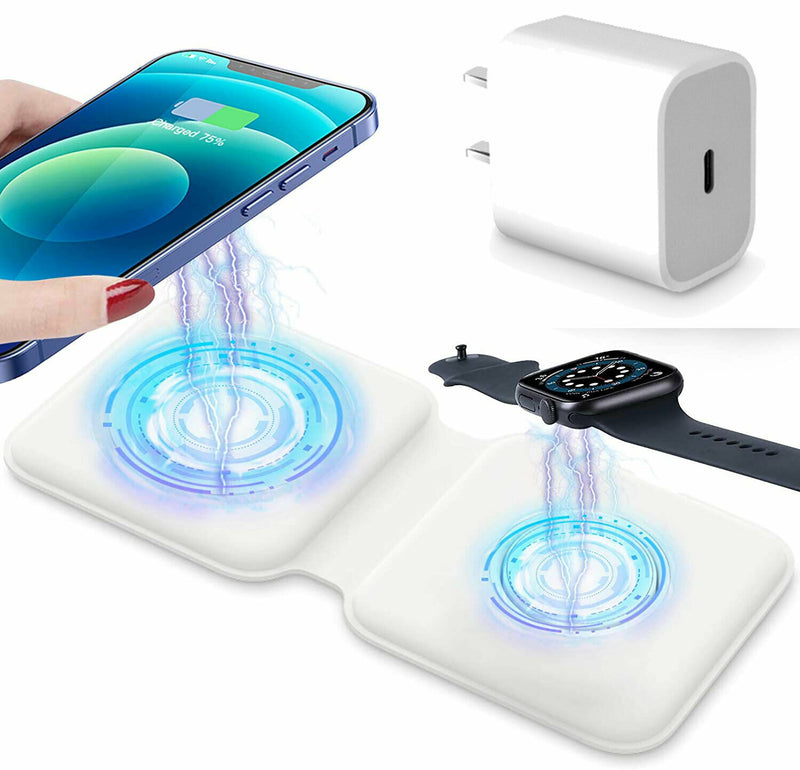 For Apple MagSafe Duo Charger Charging Station Pad for iPhone 12 Pro Max 13 Mini