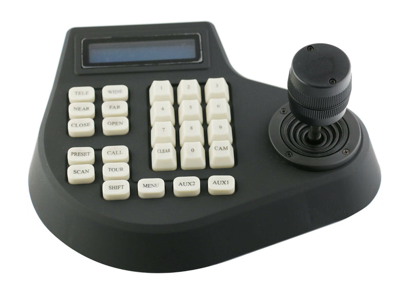 Original 2D PTZ Joystick Keyboard Controller For CCTV Speed PTZ Camera PELCO-D RS485 DVR Charger