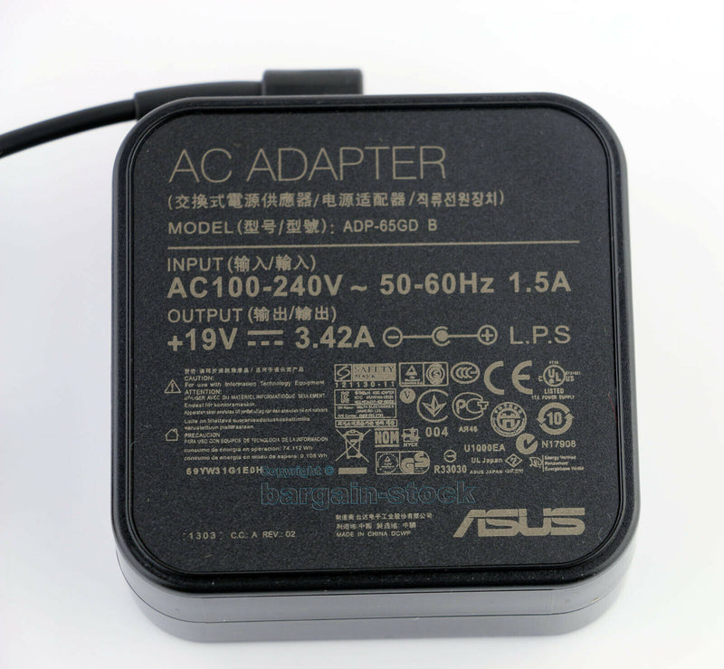 New Charger Original 65W AC Adapter Charger For ASUS Q300 Q301 Q301LA Q400 Q400A Q500A Q501