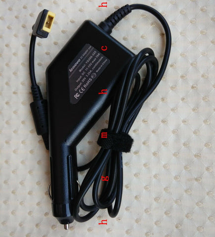 Genuine 65W Car Charger for Lenovo ThinkPad E560 20EV0027US,20EV002JUS
