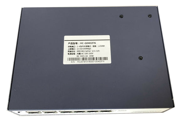 NEW 4+2 6 Port IEEE802.3af PoE Switch Adapter Desktop Metal Built-in Power Supply
