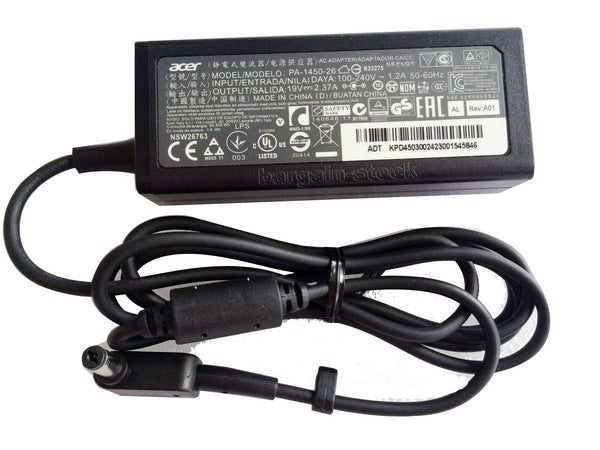 NEW Original 45W Acer TravelMate P2 TMP215-52 P215-52-5402 AC Adapter Charger 2.37A