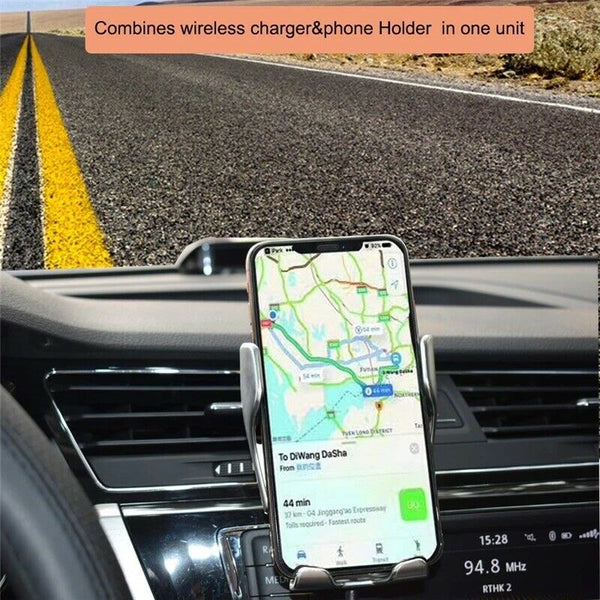 Wireless Automatic Clamping Smart Sensor Car Phone Holder Fast Charger Mount 10W