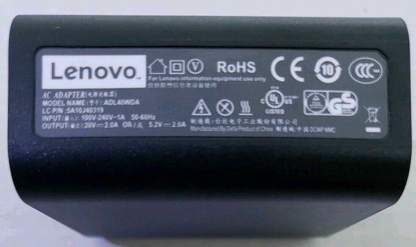 Original OEM 20V/5.2V AC Adapter&Cord for Lenovo YOGA 3-1170 80J80065US Notebook