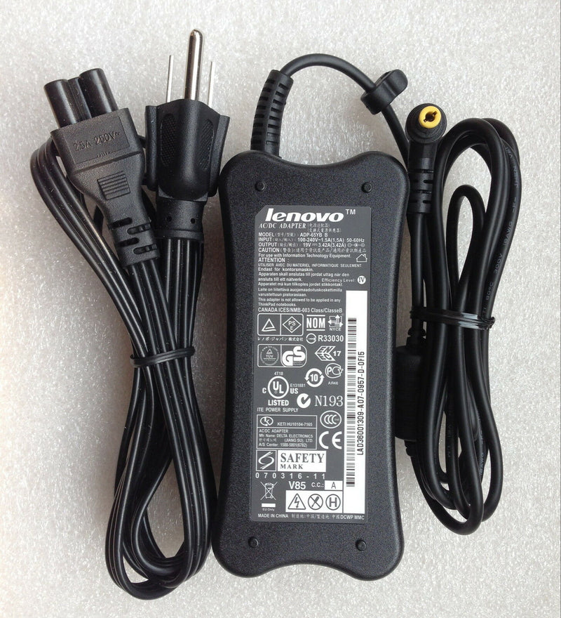 Genuine OEM 65W 19V AC/DC Adapter for IBM/Lenovo IdeaPad ADP-65YB B pa-1650-52lc
