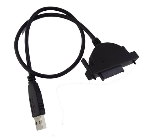 NEW Genuine USB To SATA Adapter Cable For SATA Laptop CD/DVD/Blu-ray Optical Drive 7+6 13Pin