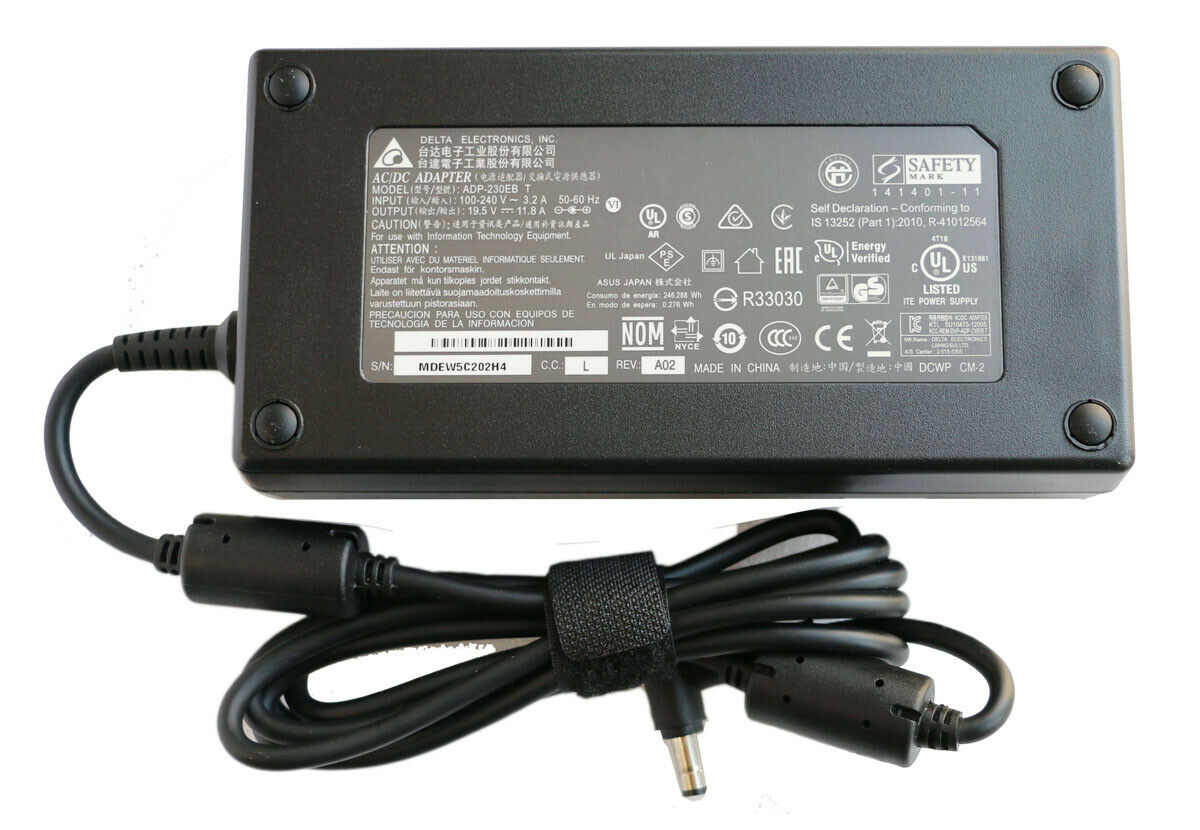 New Charger Genuine 230W AC Power Adapter Charger For MSI GS66 10SFS-030 GS66030 10SFS-037