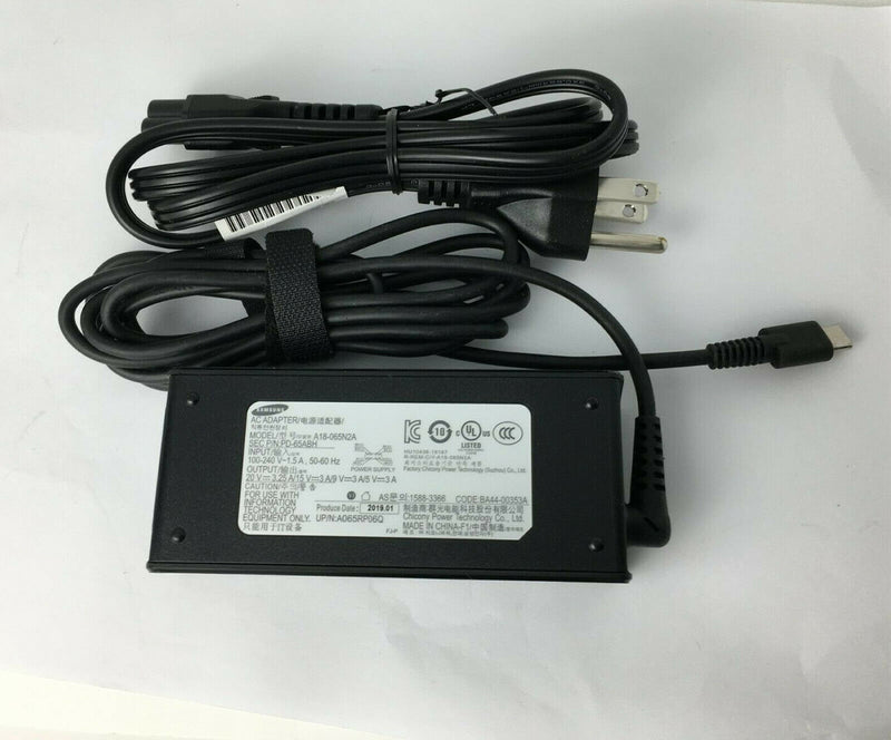 Original Samsung Charger 7 Spin NP750QUA-K01US A18-065N2A PD-65ABH AC Adapter@@