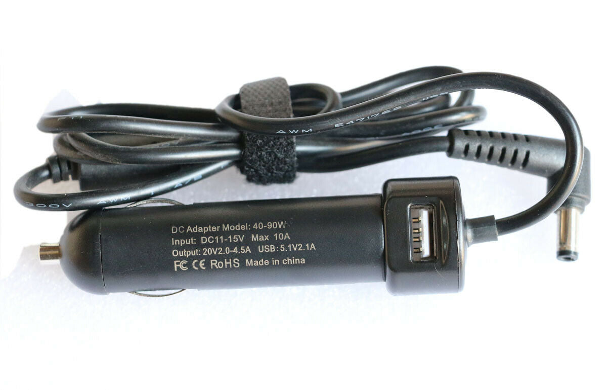 NEW AUTO Car Charger Adapter For Lenovo Yoga 530-14IKB 14IKB-81EK00CWGE Power Supply Charger