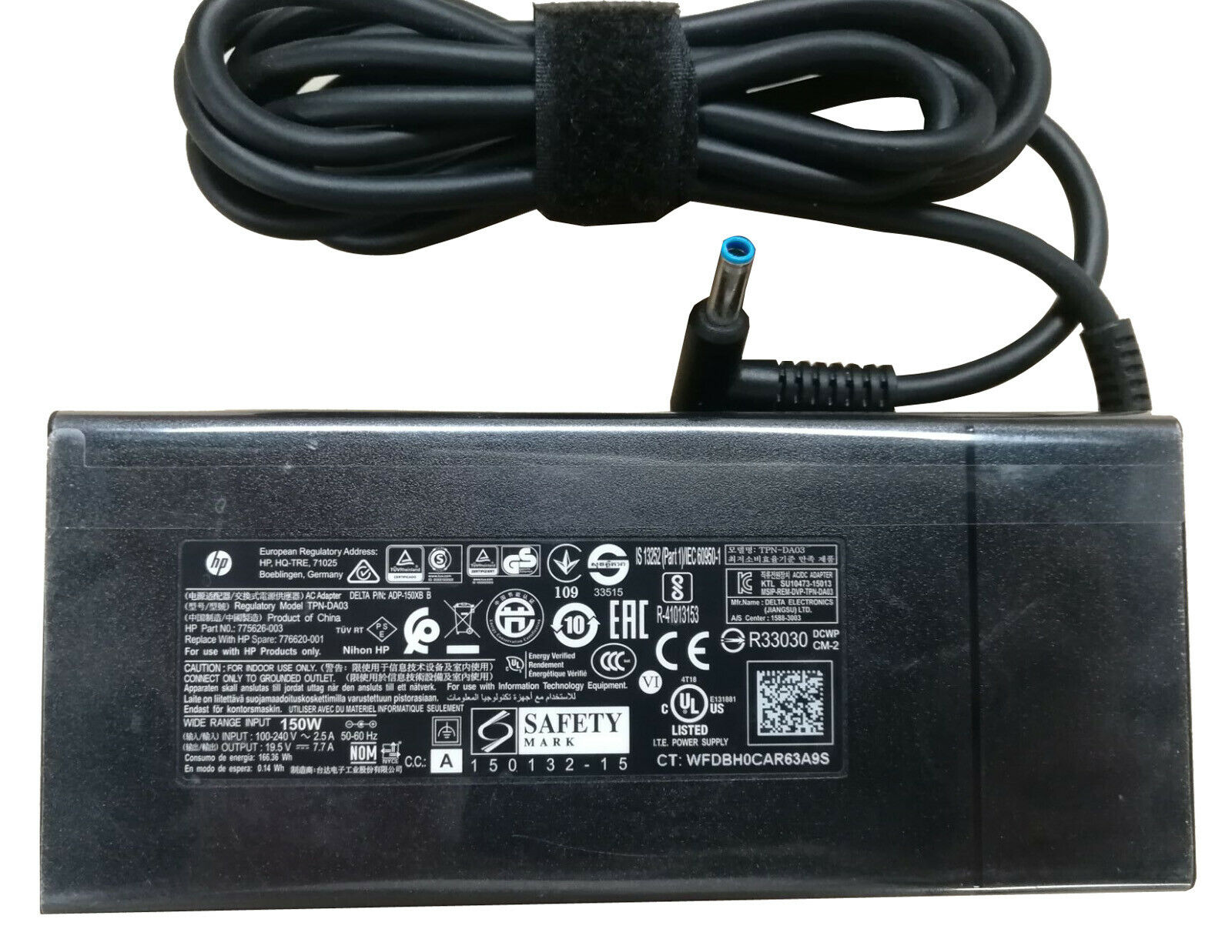 NEW Genuine 19.5V 7.7A 150W AC Power Adapter HP Gaming Pavilion 17-cd0020nr Charger
