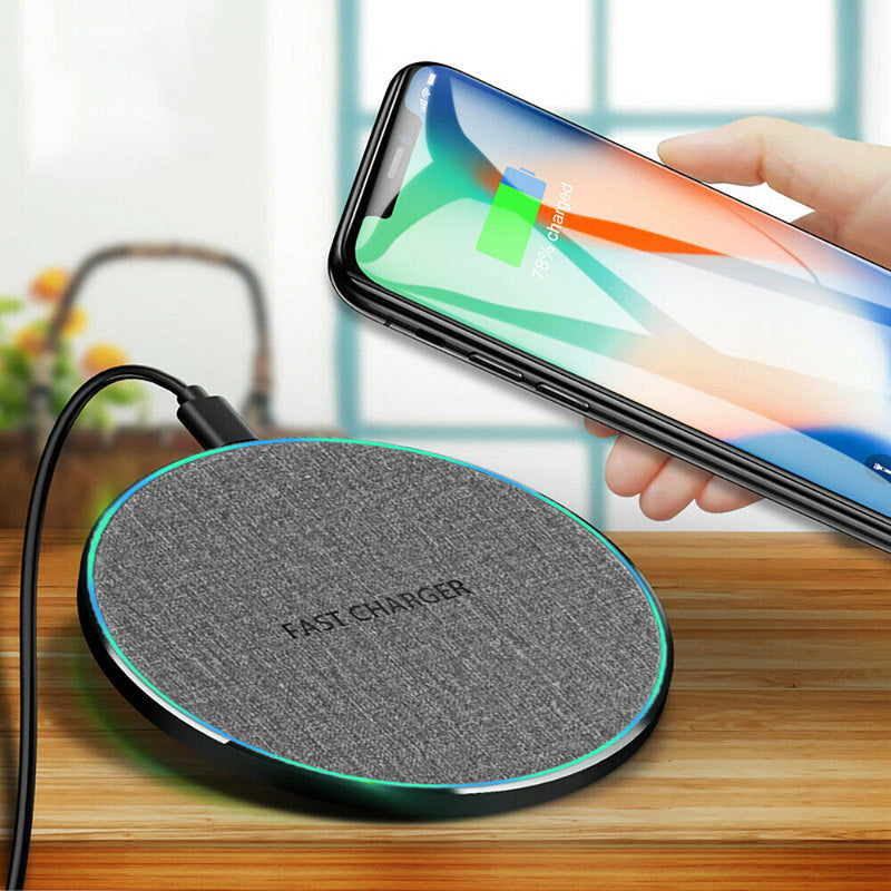 15W/30W Fast Charger Qi Wireless Charging Dock Pad Mat For iPhone 12 11 Pro XS 8