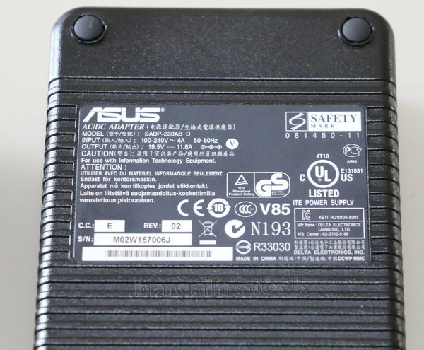 NEW Charger Original 230W AC Adapter For Asus ROG G752VS-XB78K G752VS-US74K Charger