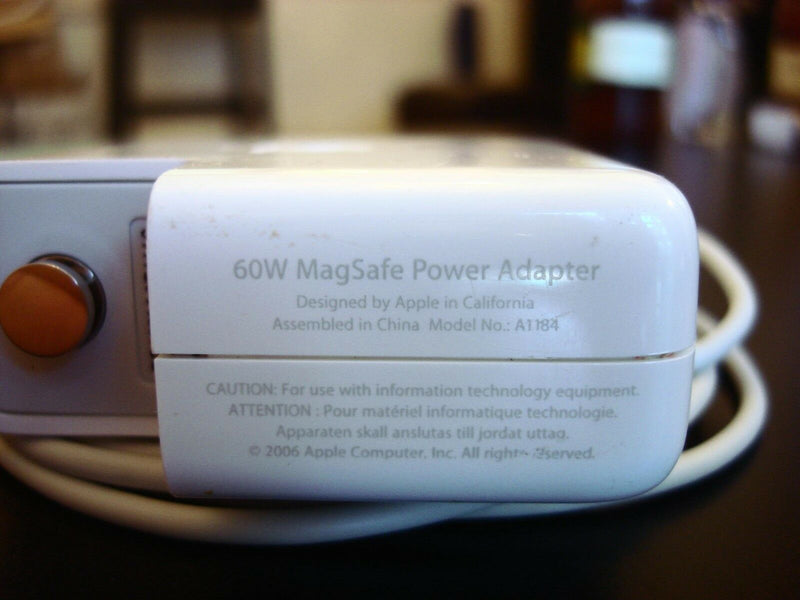 Genuine Original OEM MacBook Pro 60W MagSafe1 Charger A1184 A1330 A1344