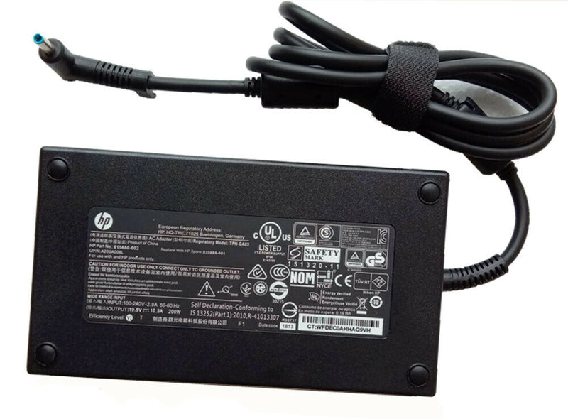 NEW Genuine Charger 10.3A 200W AC Adapter Charger For HP Omen 15-dc1049ns Blue Tip 4.5mm PSU