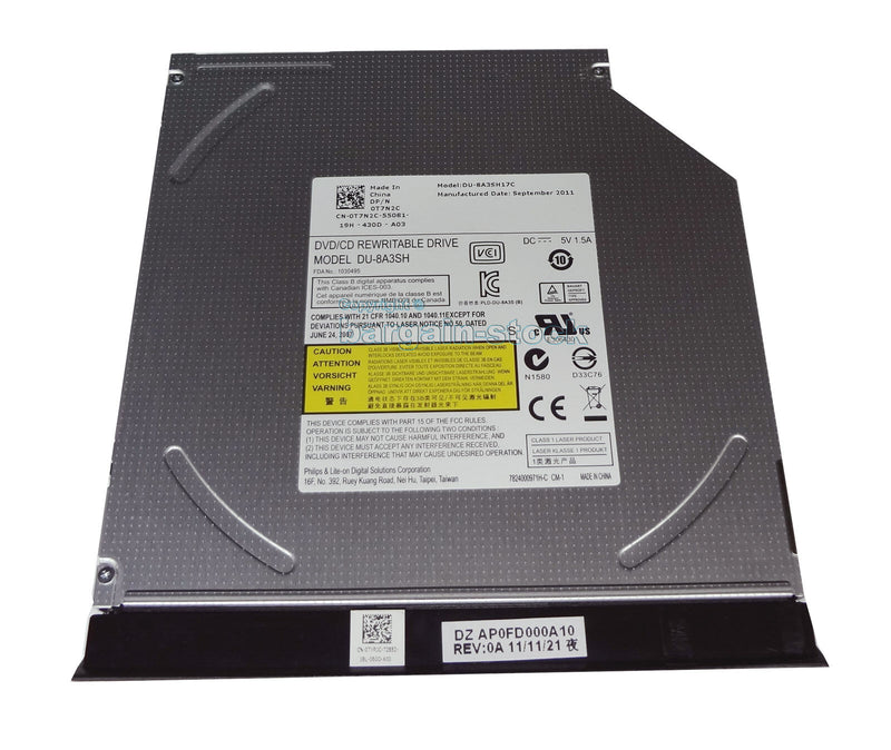 NEW Dell Latitude E6320 E6330 E6430 E6530 CD DVD RW Writer Burner Drive With Ejector Charger