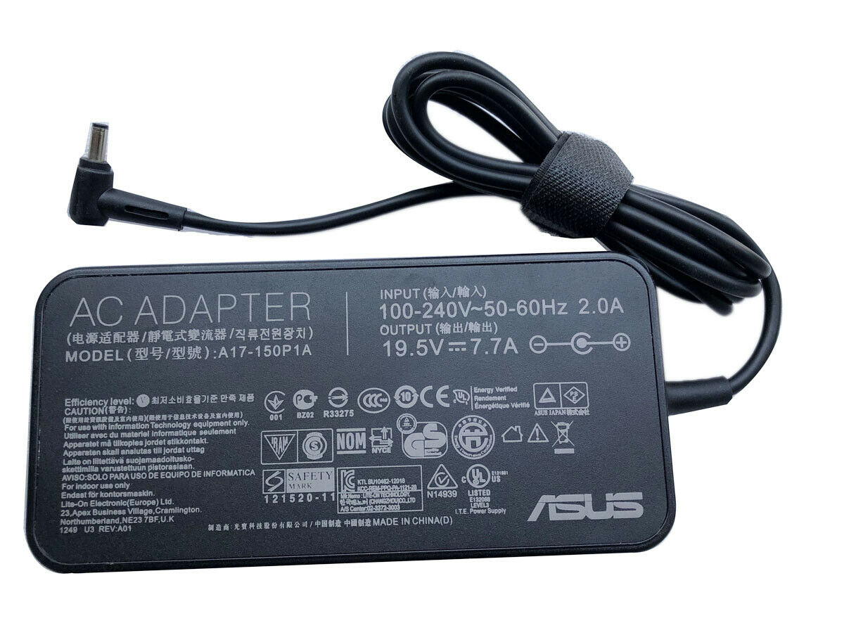 ASUS 150W AC Adapter Charger For ASUS X571GD-BQ353 X571GD-AL143T Power Cord Charger